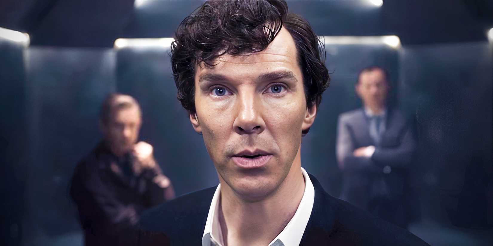 Benedict Cumberbatch como Sherlock Holmes em Sherlock.