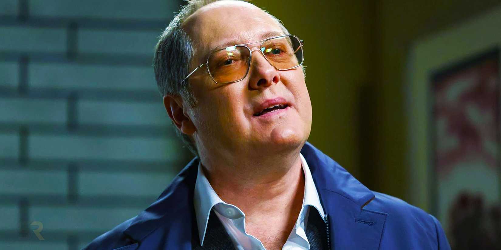 Raymond Reddington (James Spader) looking up in The Blacklist season 9