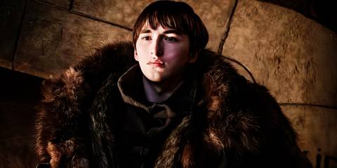 Bran Stark Wearing Black Furs In Game Of Thrones