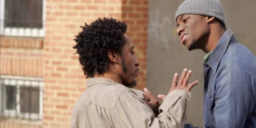 Bubbles is attacked by a bully in The Wire