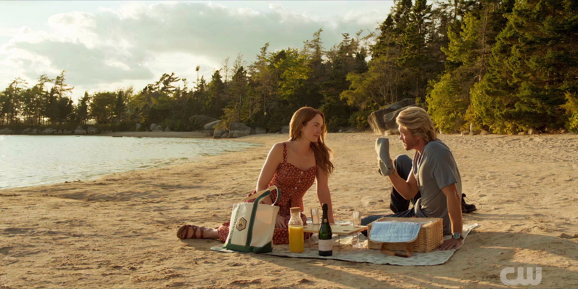Cal and Maggie at picnic in Sullivan's Crossing(1)