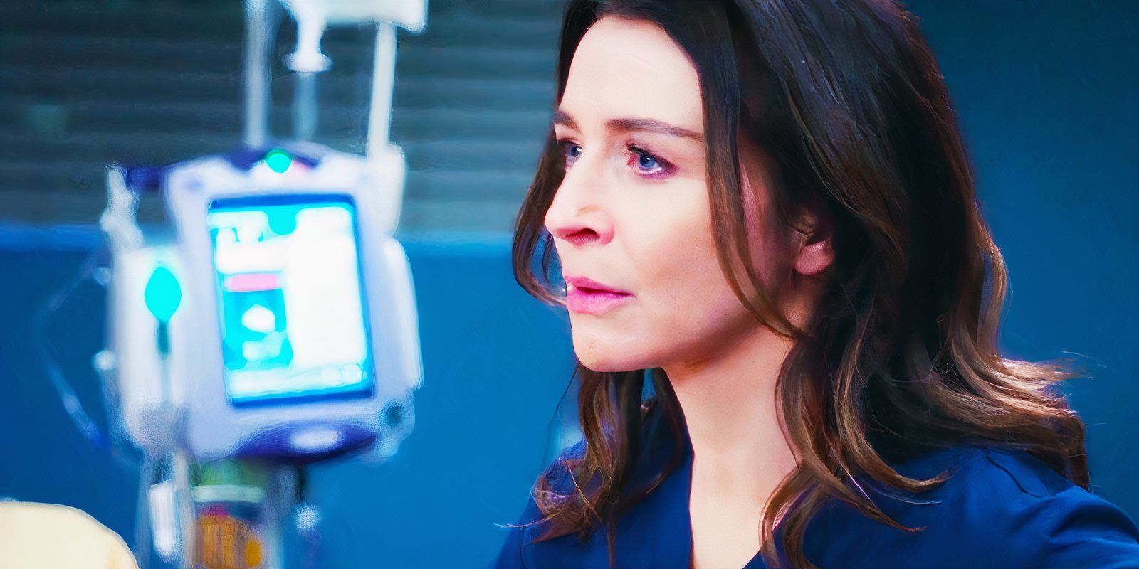 Caterina Scorsone as Amelia Shepherd in Grey's Anatomy season 21, episode 18