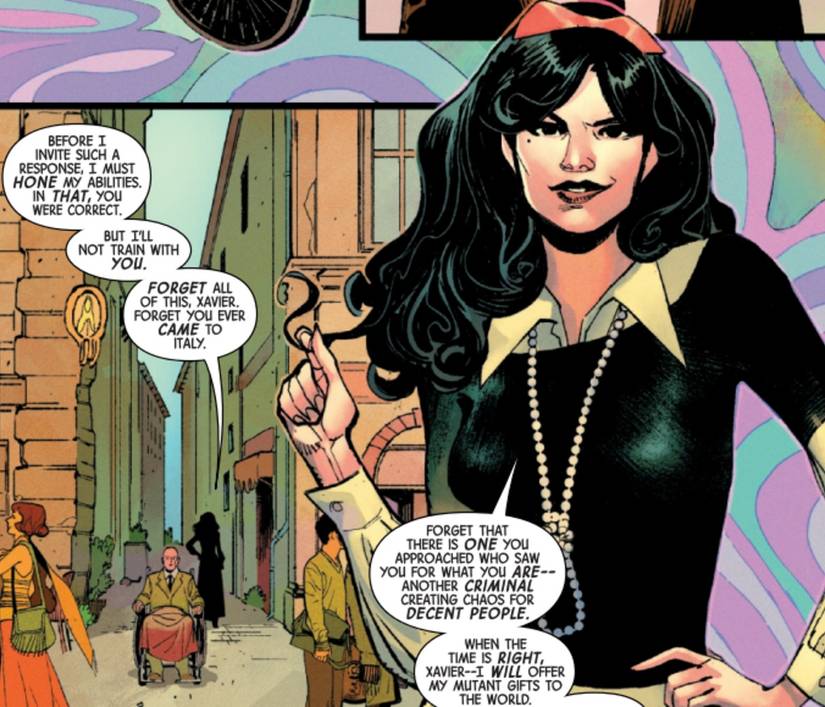 Charles Xavier Professor X's memory is wiped by Justina LaGuardia Superior in Giant Size X-Men #1 2025