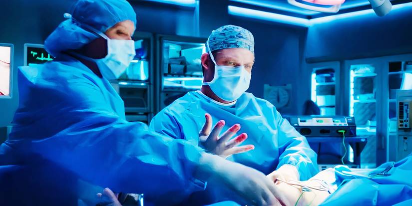 Chris Carmack as Atticus Lincoln in Grey's Anatomy season 21 episode 18