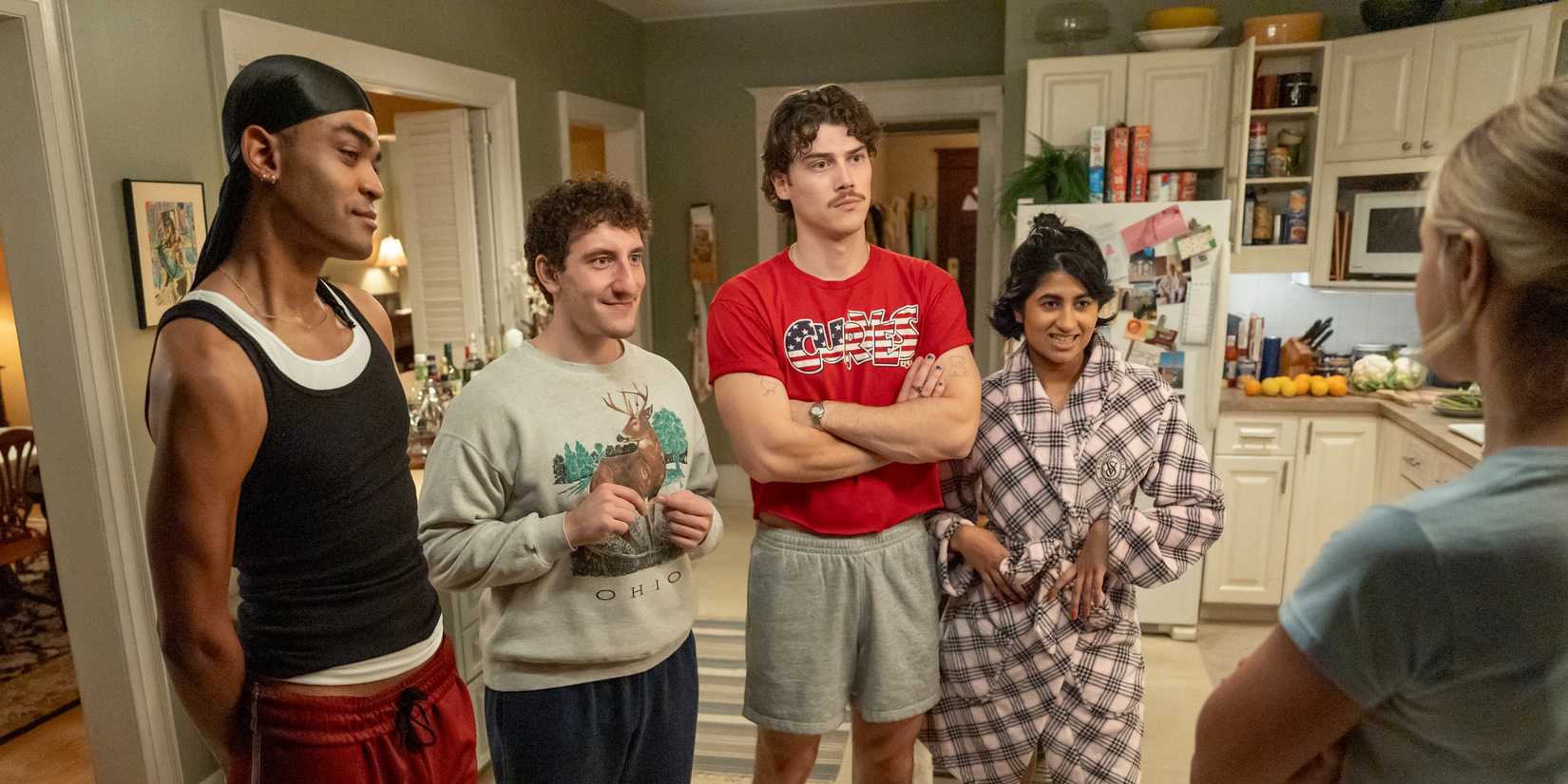 Elenco da série Adults em cena