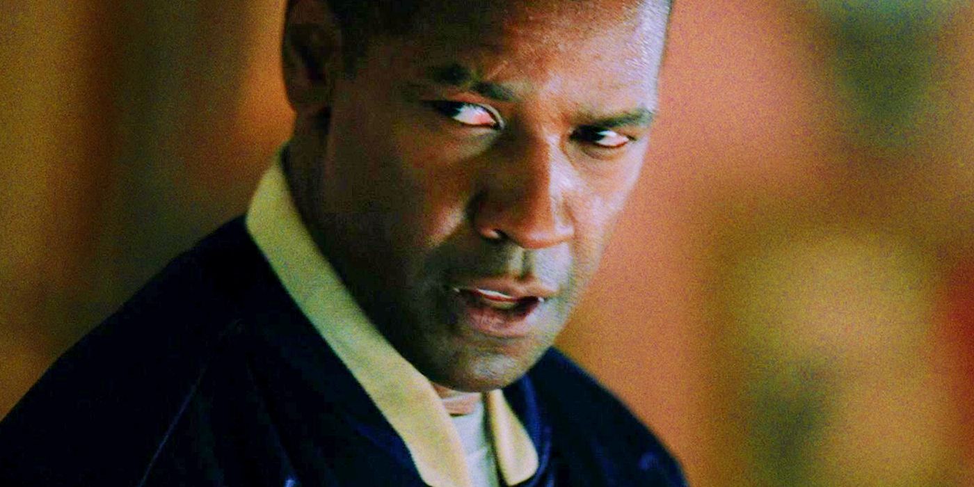 Дензел Уошингтон, выглядящий интенсивно в фильме "Man on Fire"