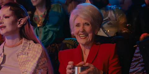 Doctor Who Season 15 The Interstellar Song Contest Anita Dobson as Mrs. Flood Audience