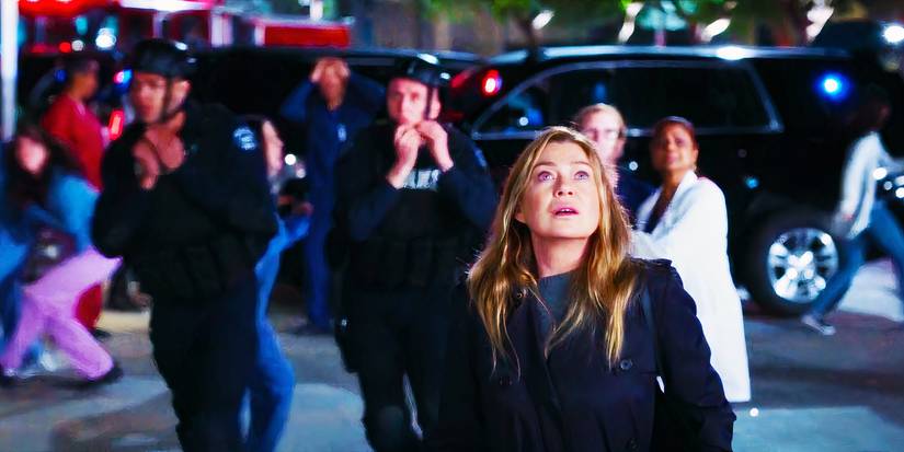 Ellen Pompeo as Meredith Grey in Grey's Anatomy season 21 episode 18