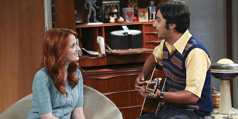 8 Great TV Characters Ruined By A Single Episode 2 Emily watching Raj play the guitar in Big Bang Theory season 9