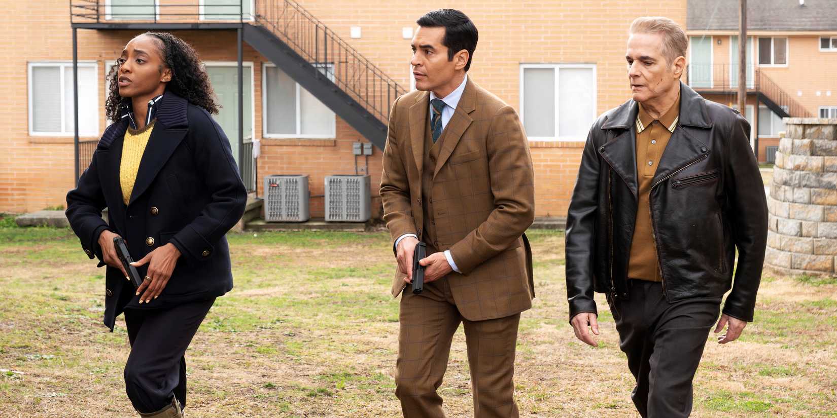 Faith Mitchell, Will Trent, and Sheriff Caleb Roussard in Will Trent season 3, episode 17