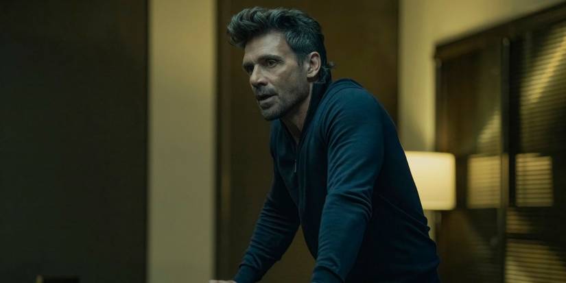 Frank Grillo looking serious as Rick Flag Sr in Peacemaker season 2