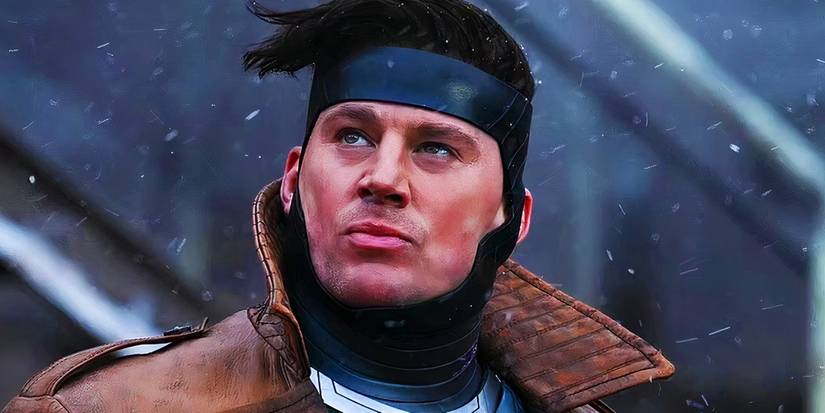 Channing Tatum as Gambit looking to the sky in Deadpool and Wolverine