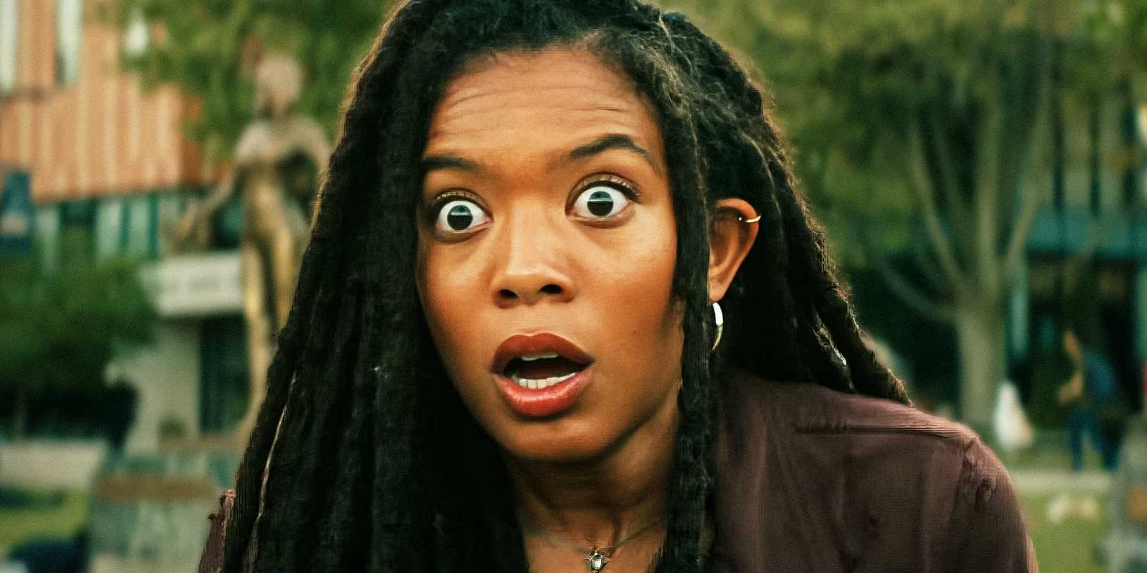 Marie Moreau (Jaz Sinclair) looking stunned in Gen V