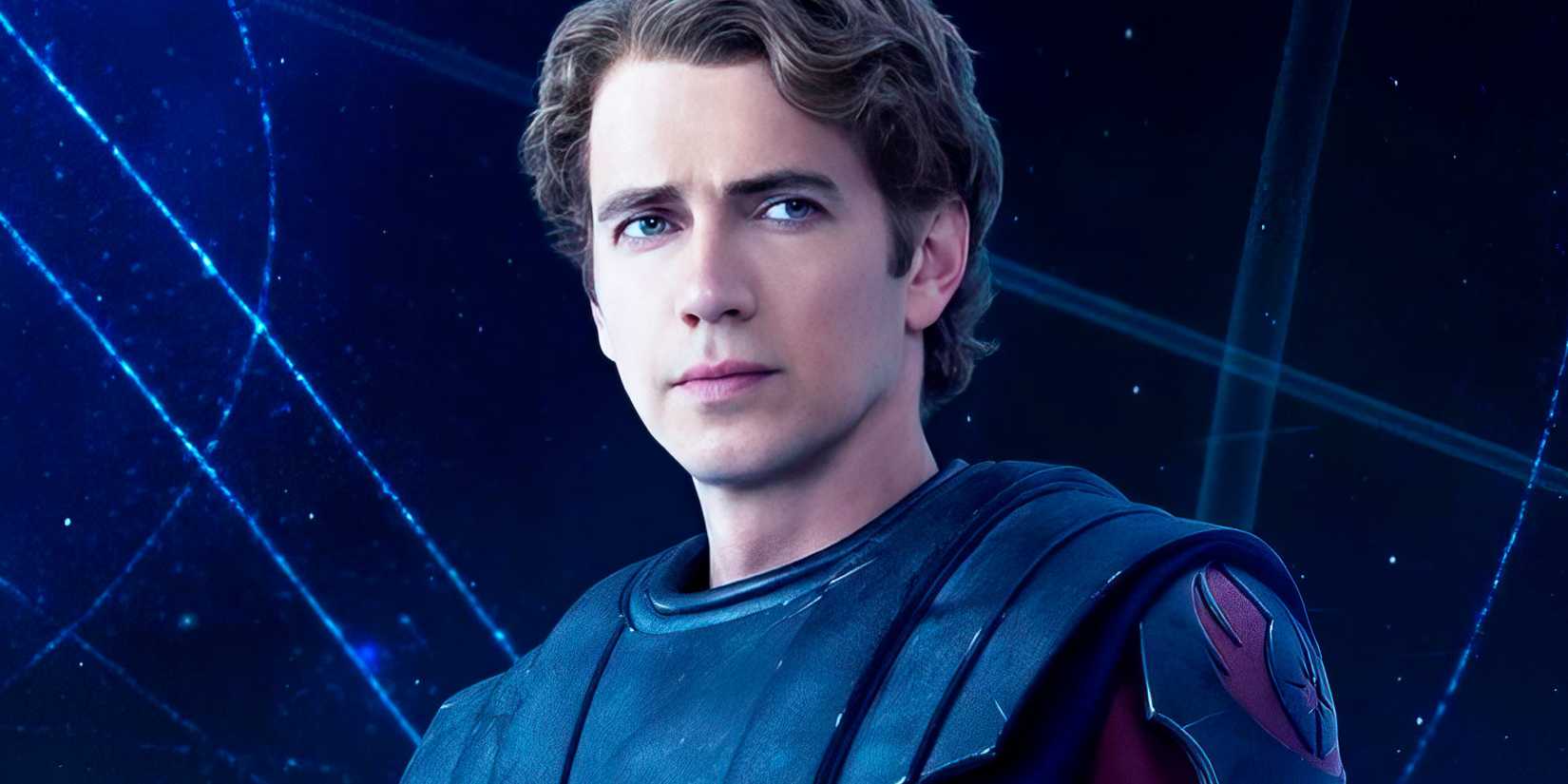 Hayden Christensen as Anakin Skywalker in Ahsoka season 1 wearing the Clone Wars armor in the World Between Worlds