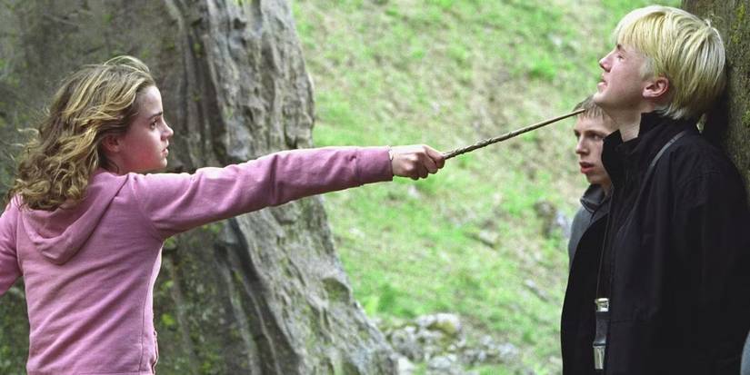 Hermione e Draco em Harry Potter e o Prisioneiro de Azkaban
