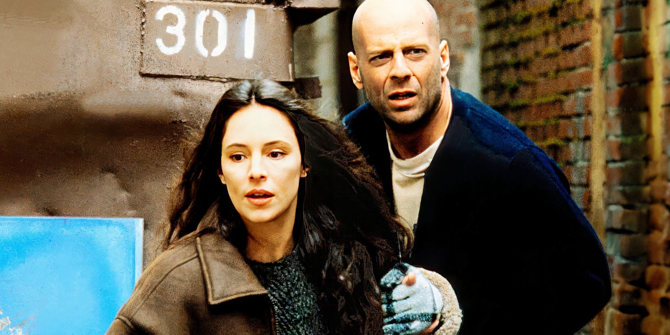 Bruce Willis as James Cole in Terry Gilliam's Twelve Monkeys.
