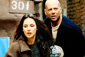 Bruce Willis as James Cole in Terry Gilliam's Twelve Monkeys.