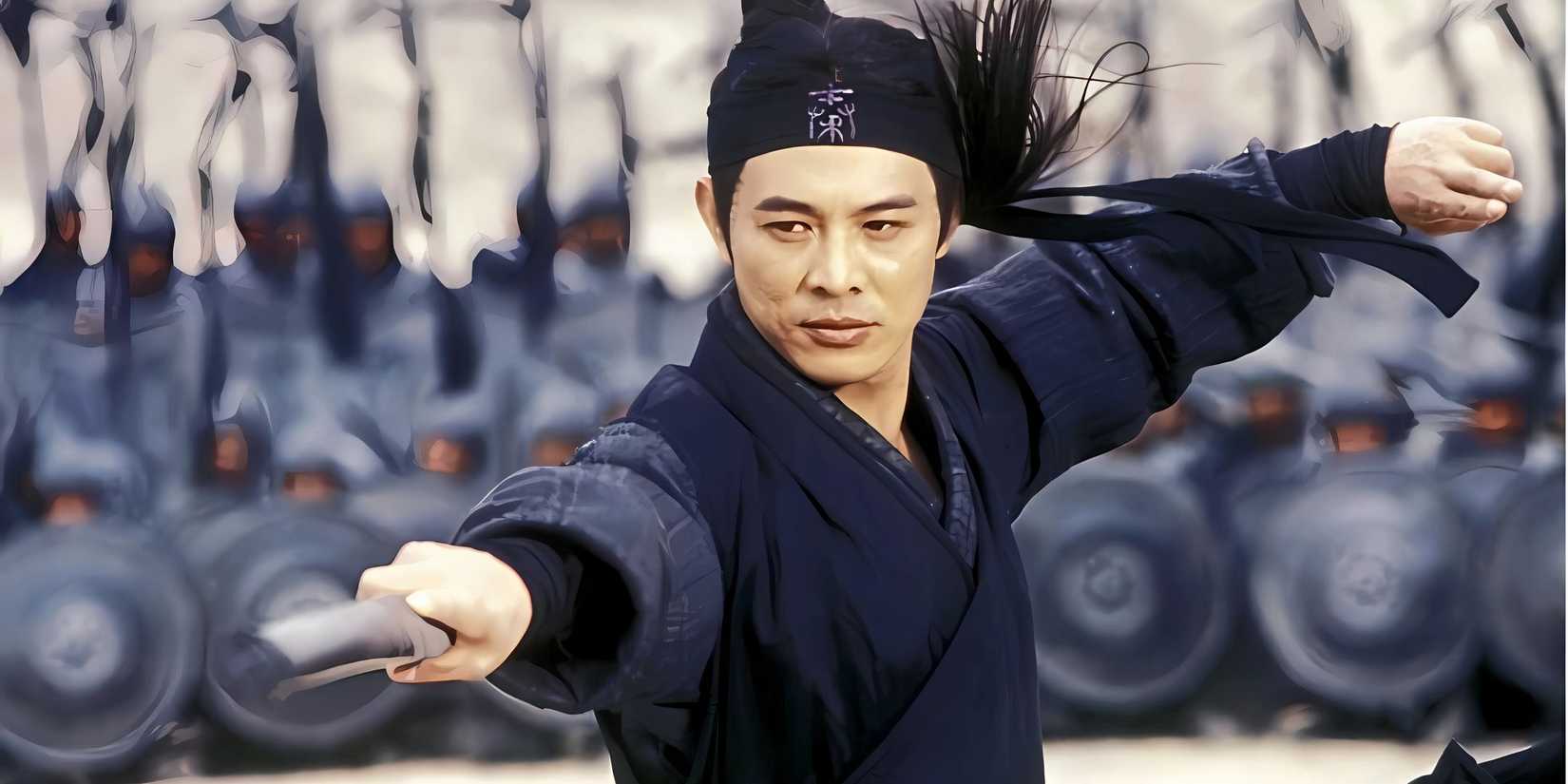Jet Li como o Assassino Sem Nome em Hero