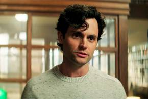 Joe Goldberg looking at Bronte in You Season 5 and smiling