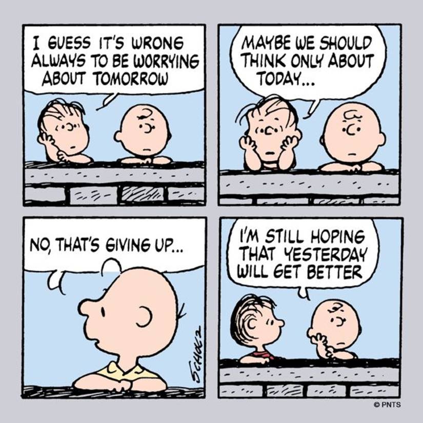 March 24 1979 yesterday will be better Charlie Brown Linus
