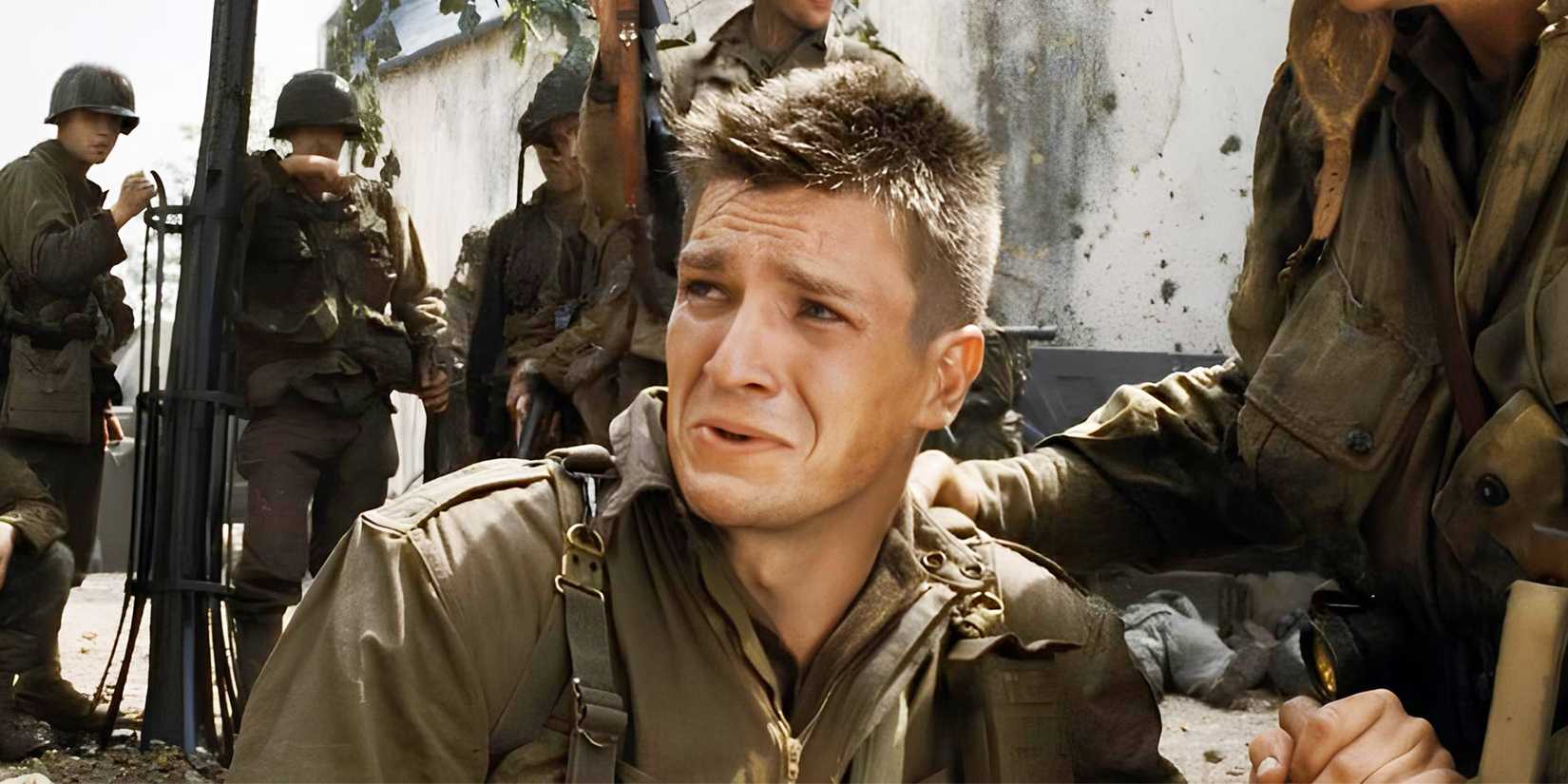 Nathan Fillion in Saving Private Ryan
