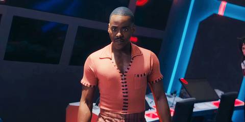 Ncuti Gatwa looking intense as the Fifteenth Doctor in Doctor Who