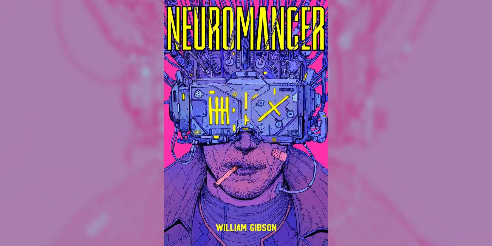 Capa do livro Neuromancer de William Gibson.