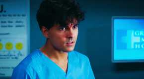 Niko Terho as Lucas Adams in Grey's Anatomy season 21 episode 18