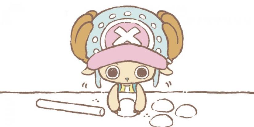 One Piece - Visuel de Chopper avec Tony Tony Chopper en train de préparer du pain ou des cookies