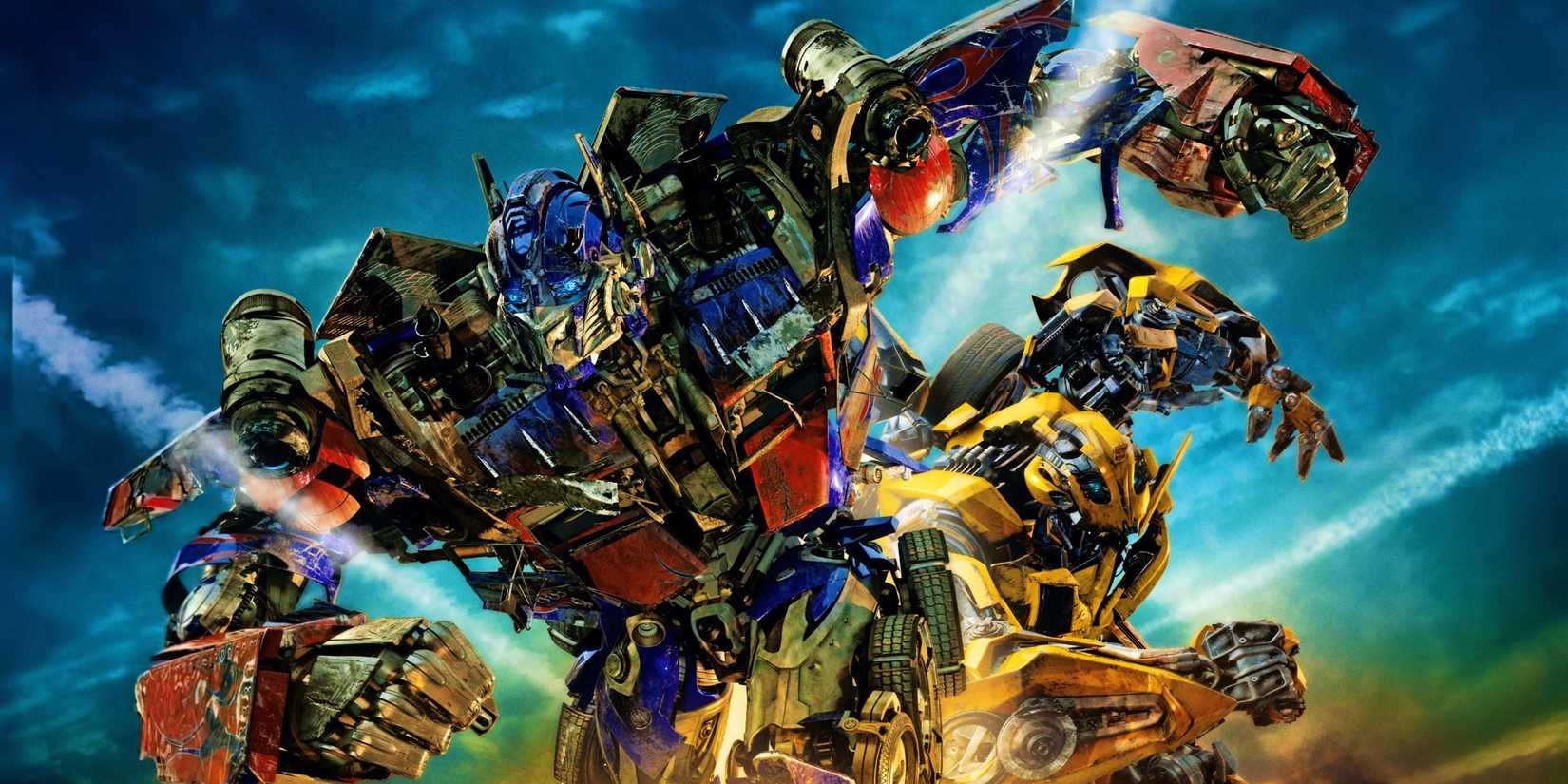 Optimus Prime e Bumblebee no pôster para Transformers: Revenge of the Fallen