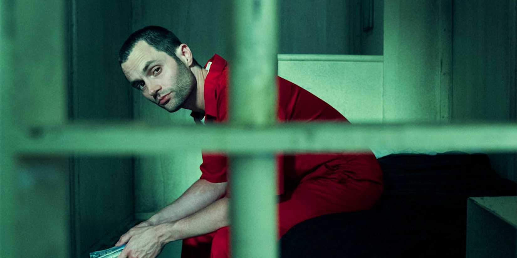Penn Badgley como Joe Goldberg na prisão na sua temporada 5