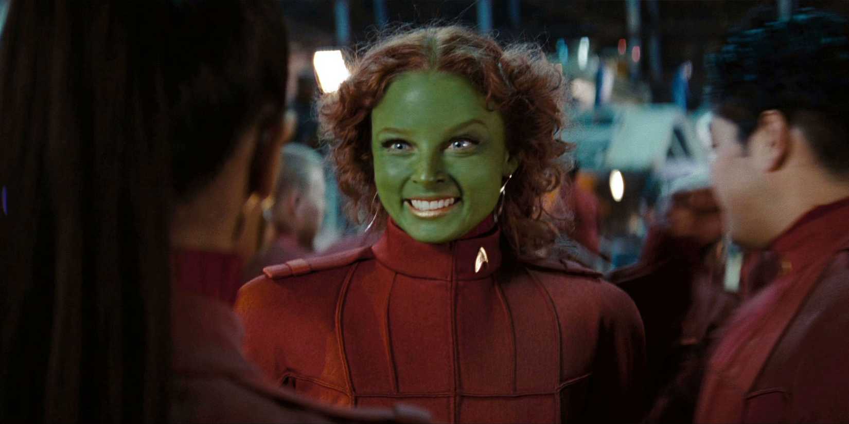 Rachel Nichols as Gaila Orion Starfleet cadet in Star Trek 2009 Kelvin