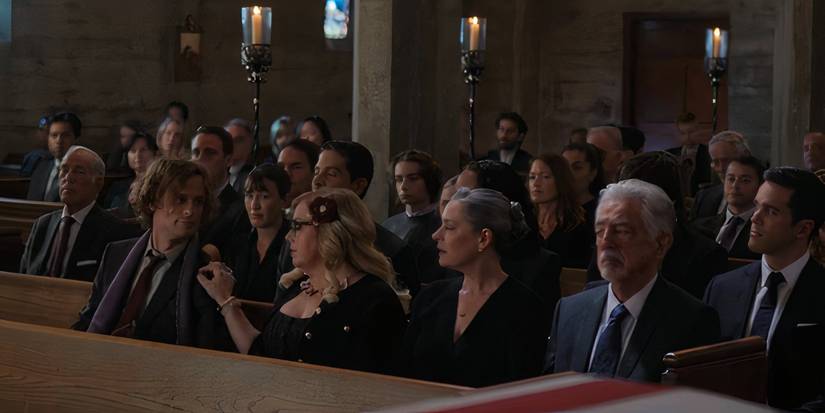 Reid JJ Prentiss Rossi at funeral Criminal Minds Evolution(1)