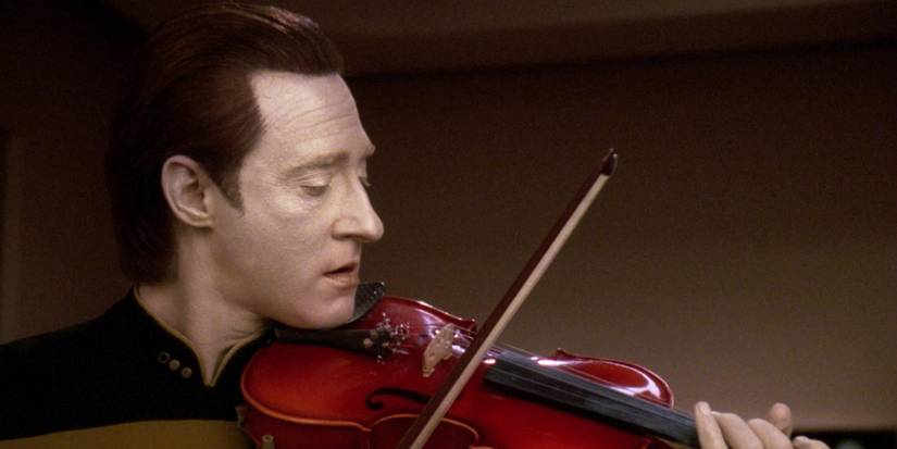 Star Trek TNG Inheritance Data playing violin