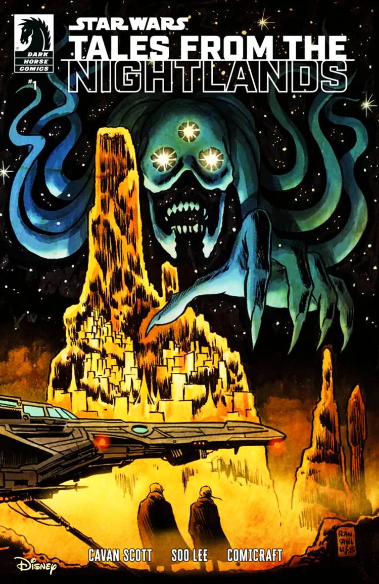 Star Wars Tales from the Nightlands cover, featuring a spectral figure looming over a planet