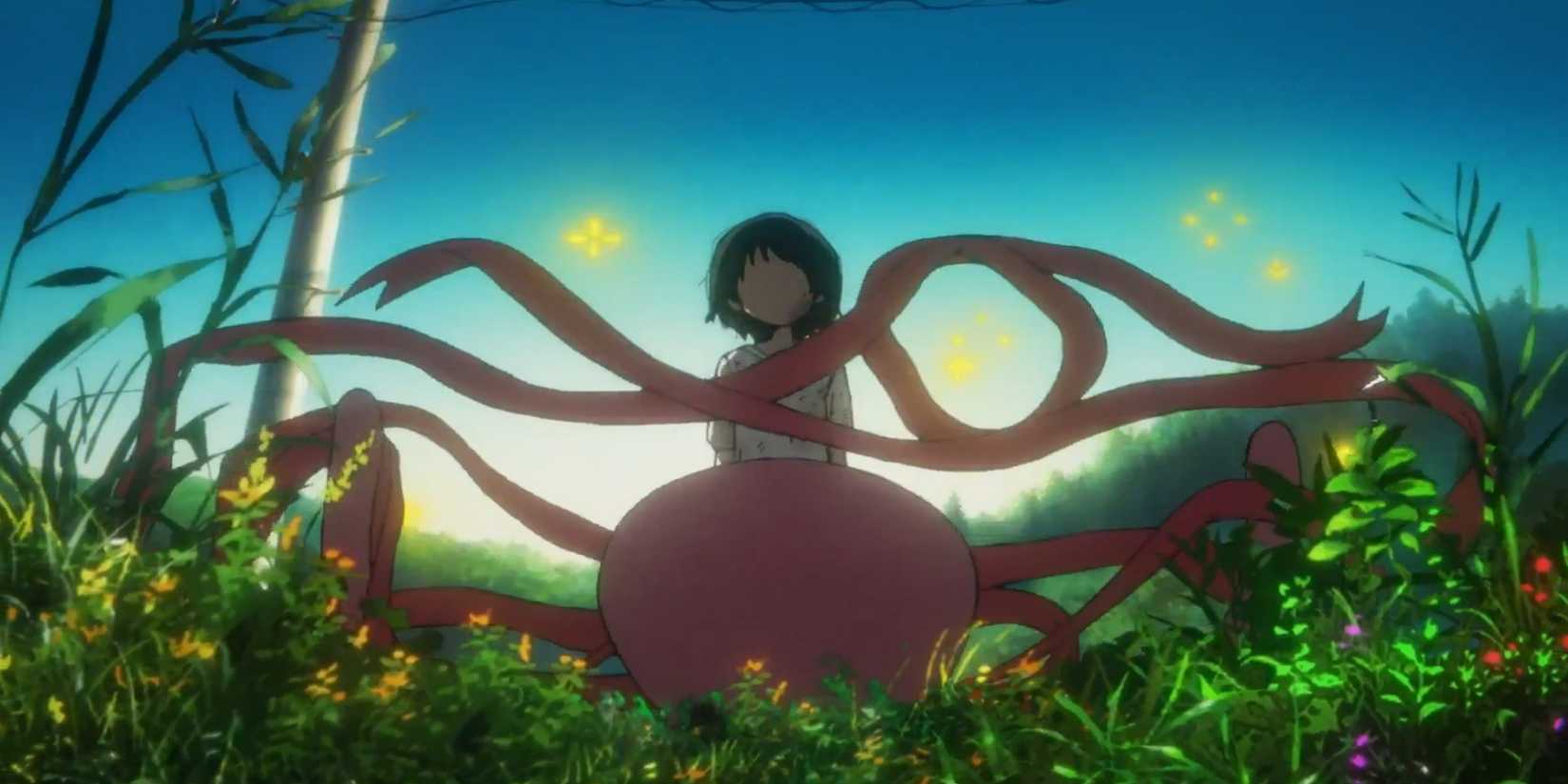 Takopi and Shizuka in the trailer