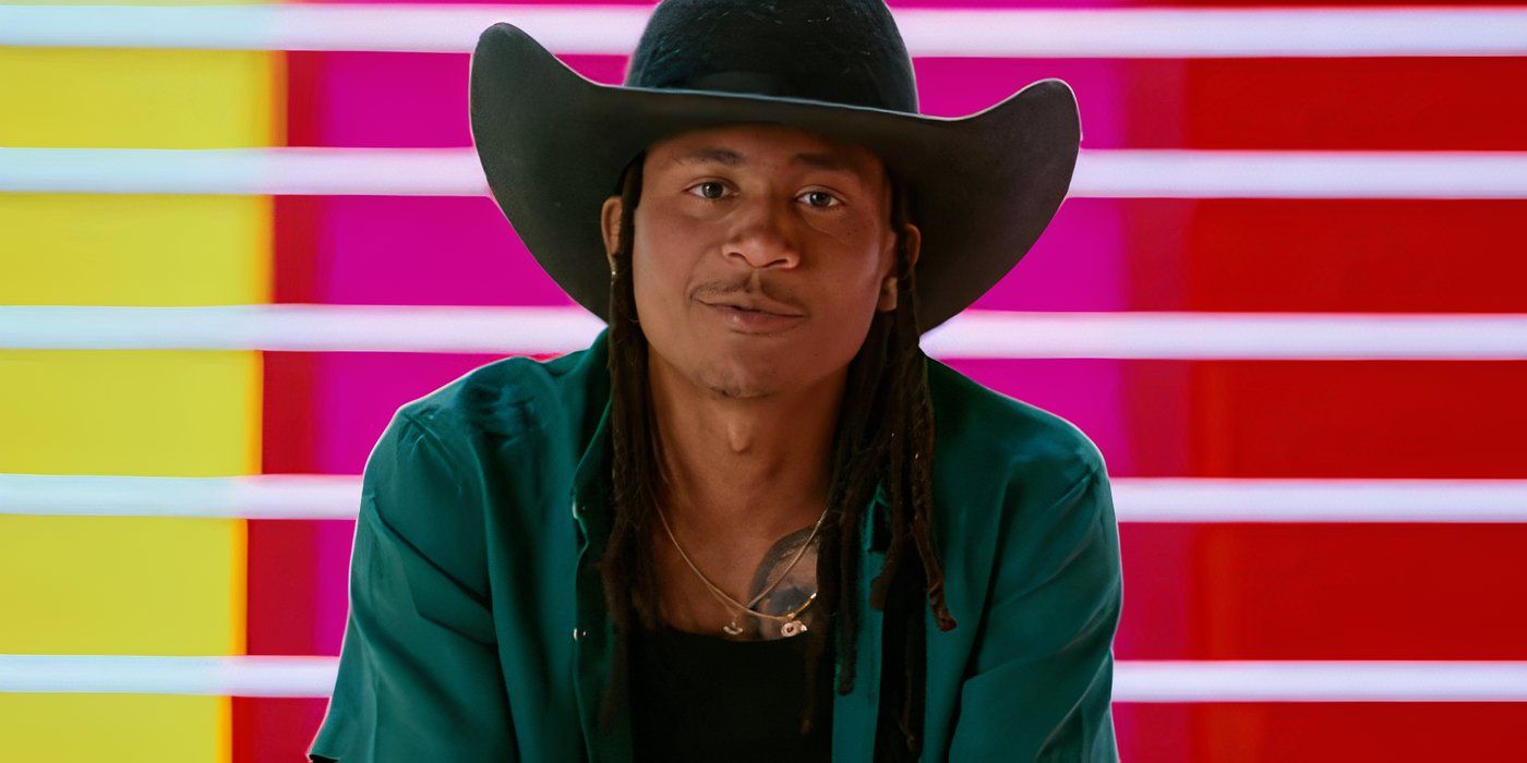 Love Island USA's Taylor Williams in a cowboy hat