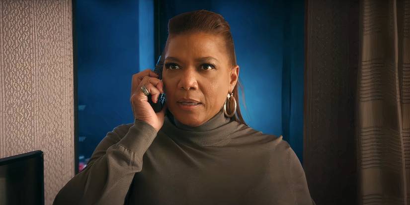 Robyn McCall (Queen Latifah) on the phone in The Equalizer season 5 