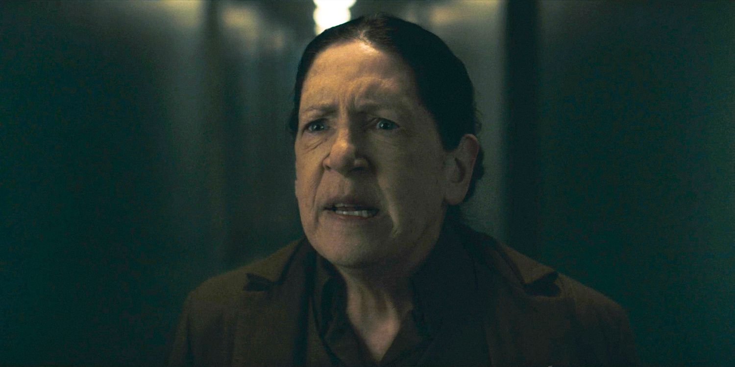 Aunt Lydia (Ann Dowd) looking furious in The Handmaid's Tale Season 6 Ep 8