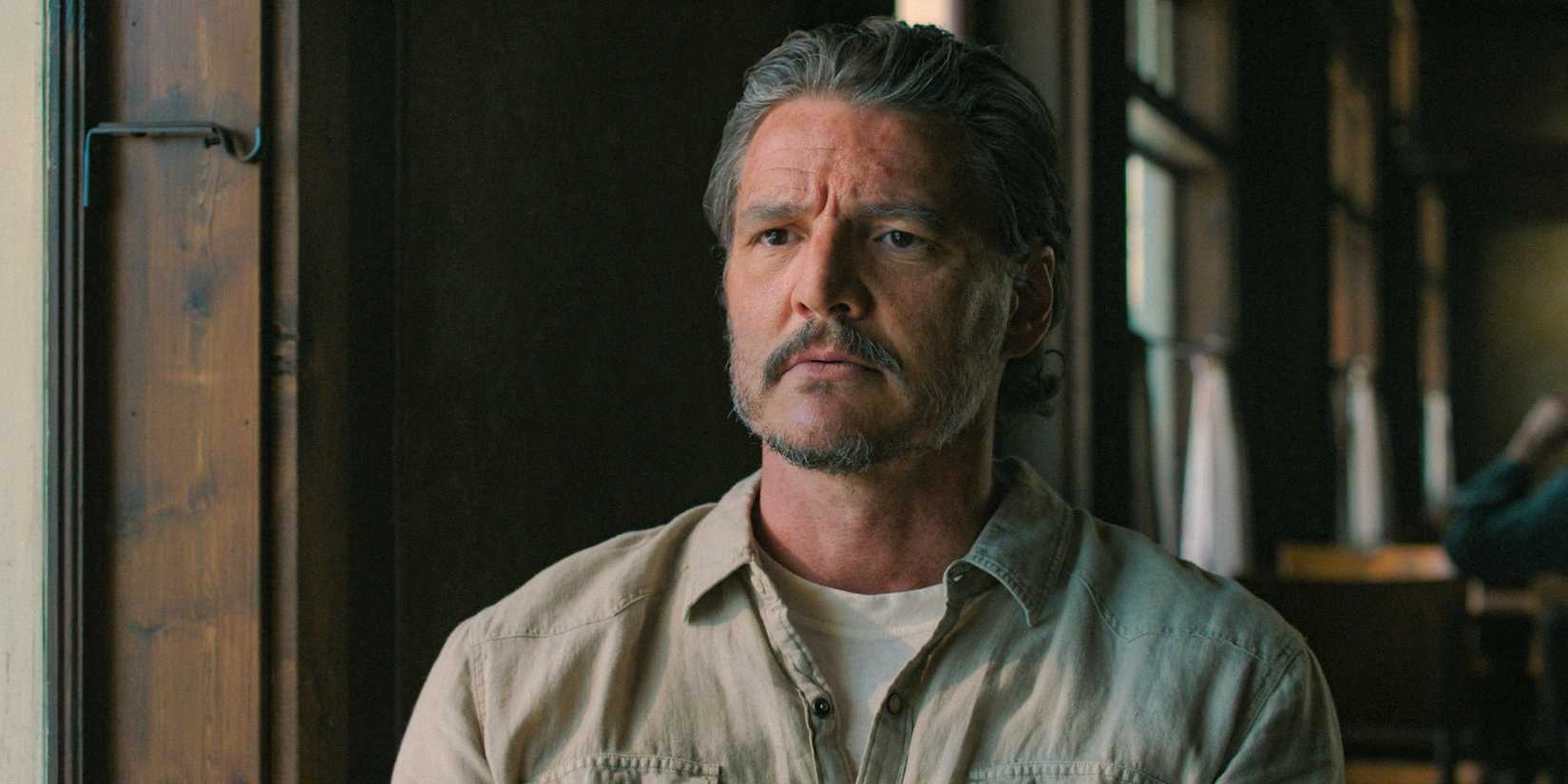 Joel Miller (Pedro Pascal) with a serious face in The Last of Us Season 2 Ep 6