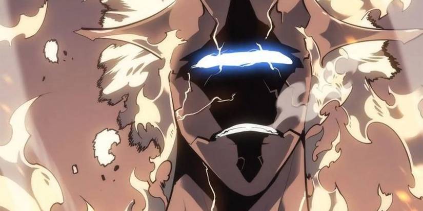 The National Level Hunter Christopher Reed using Spirit Body Manifestation in Solo Leveling's Manhwa