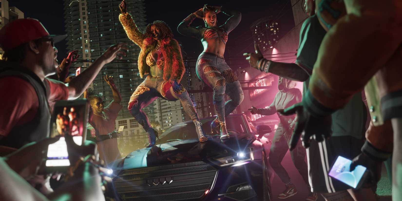 The Real Dimez dancing on a car in GTA 6