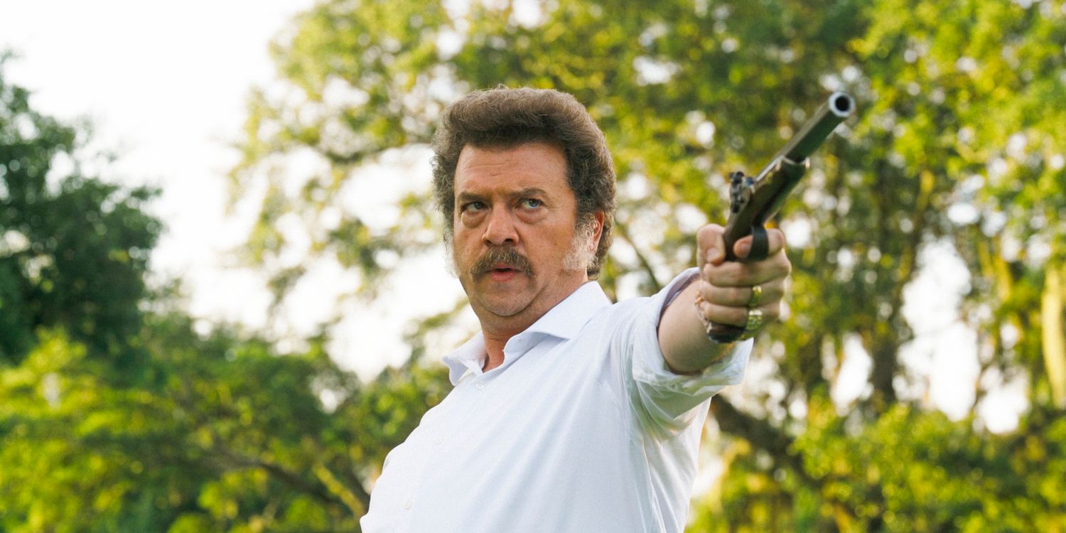 Jesse (Danny McBride) pointing a gun in The Righteous Gemstones Season 4 Ep 9