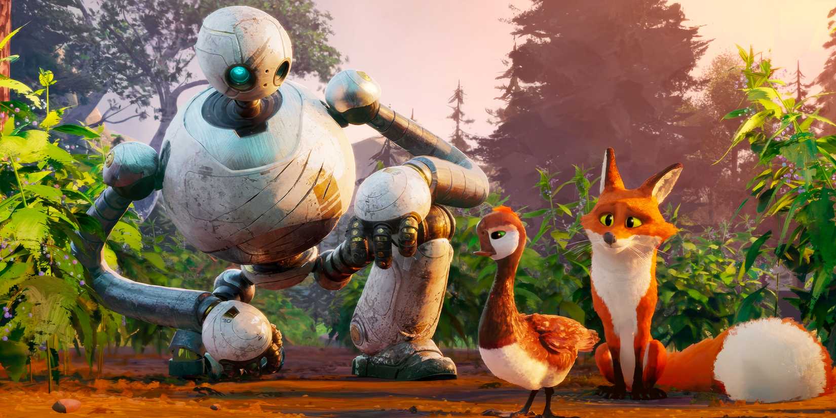 The Wild Robot - Cena com Roz, Brightbill e Fink