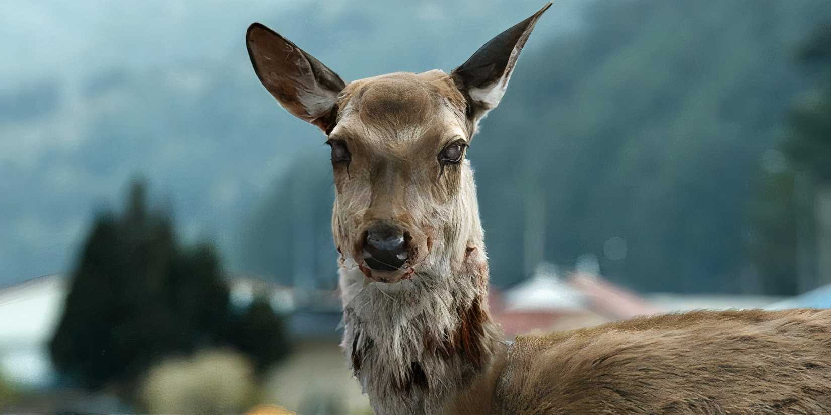 Un ciervo infectado en Train to Busan (2016)