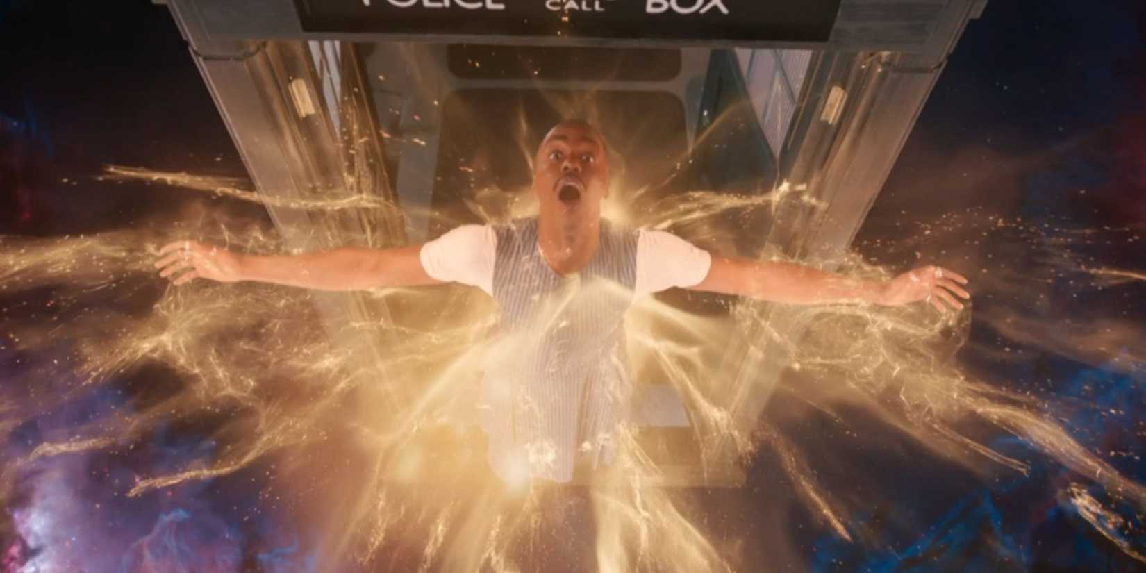 Ncuti Gatwa regenerating as the Fifteenth Doctor in Doctor Who