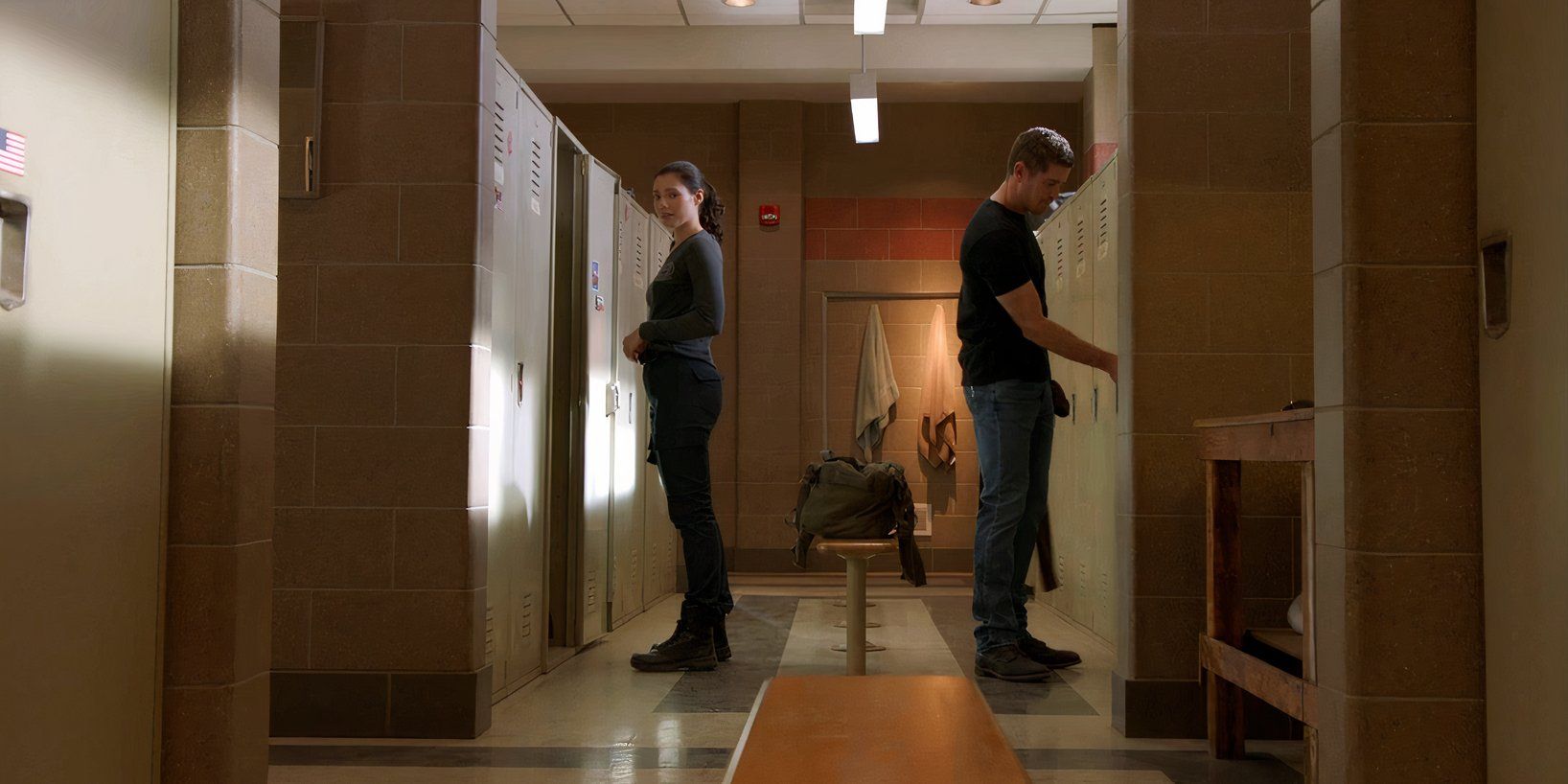 Violet and Carver in the Chicago Fire season 13 finale