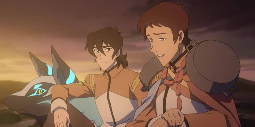 Voltron Legendary Defender - Keith and Lance Klance watching a sunset together