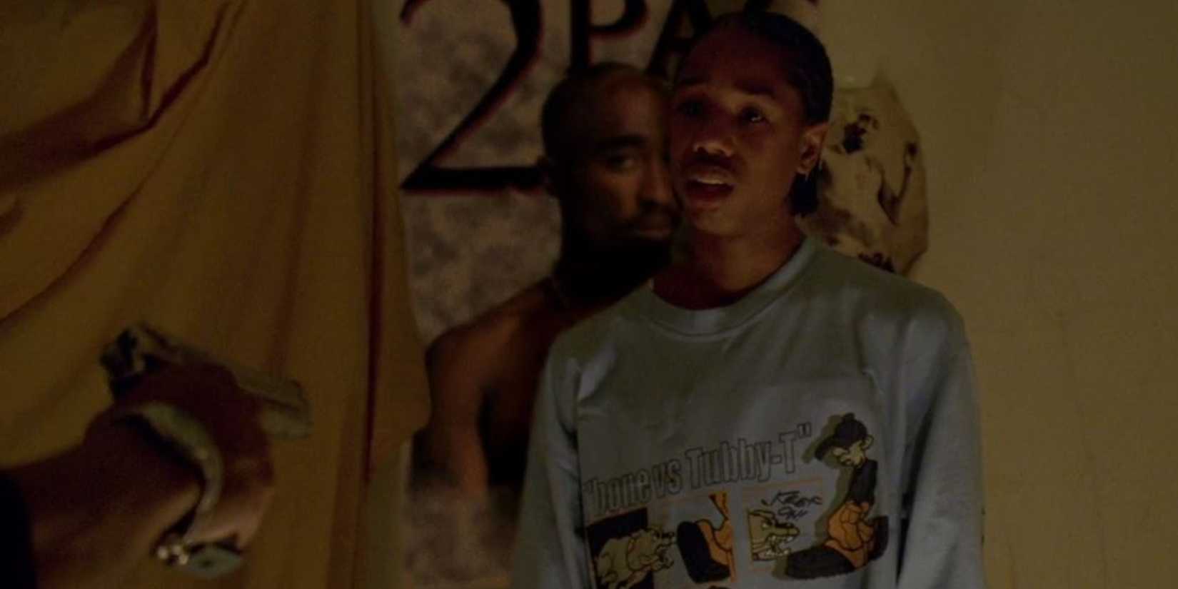 Wallace looking scared in The Wire
