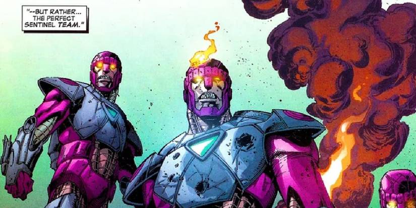 Sentinel Explosion Marvel Avengers: Doomsday Set Photos Reveal Damaged X-Mansion After A Sentinel ...